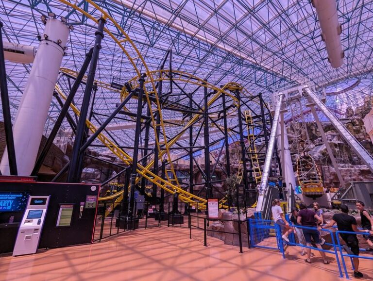 Nevada’s Beloved Theme Park Keeps Its Roller Coasters Under a Dome – Here’s What a Family Day Costs