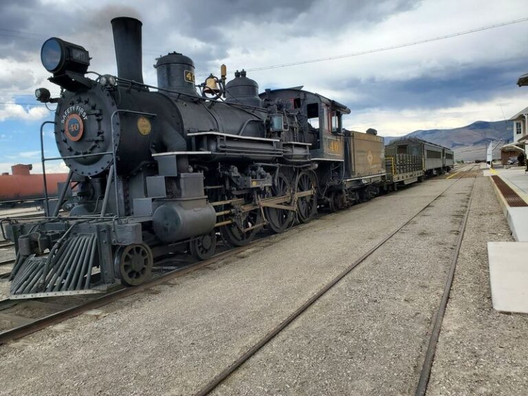 Kids Ride Behind A 1909 Steam Engine In This Eastern Nevada Railroad Town