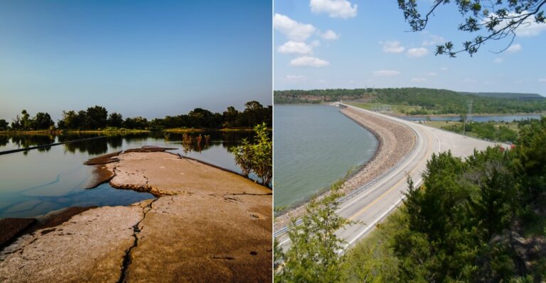 The Massive Oklahoma Lake That Covers An Entire Forgotten Town