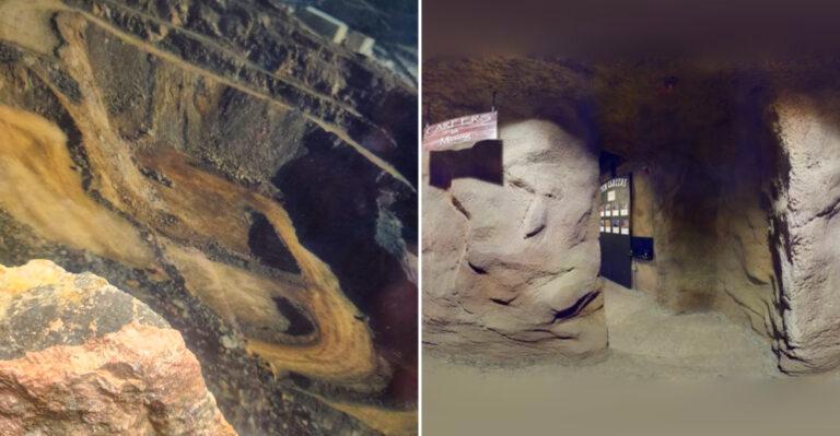 Nevada Has A Simulated Underground Mine Where Visitors Can Pan For Stones And Take Home What They Find