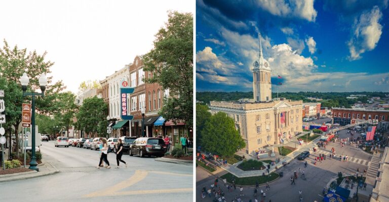 9 Tennessee Downtowns Where You Can Browse A Bookstore, Grab A Pastry, And Walk To The Water