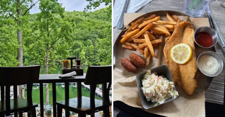 Beside A Gorgeous Lake, This Tiny North Carolina Diner Is Known For Just One Dish