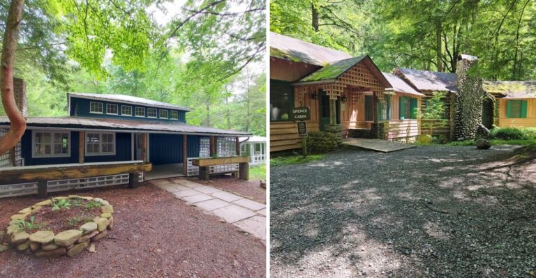 The Tennessee Mountain Village Where Nearly 20 Empty Cabins Still Stand, And You Walk Right In