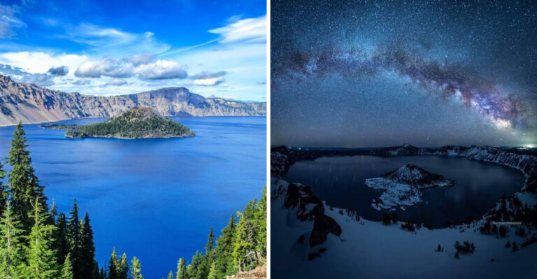 A Massive Volcano In Oregon Now Holds One Of The Most Beautiful Lakes In America