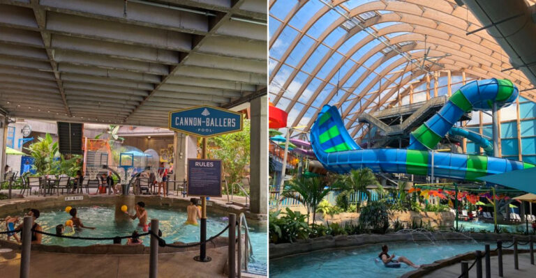 The Enormous New York Indoor Waterpark And Resort Where The Slides Run All Year No Matter What The Weather Does