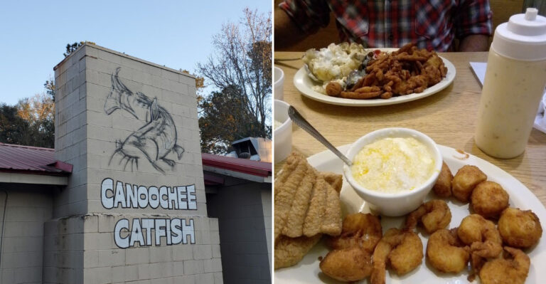 A Beloved Georgia Fish Camp Serves Fried Catfish The Traditional Southern Way