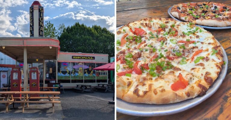 This Old Gas Station In Oregon Now Serves Pizza People Wait Hours To Try