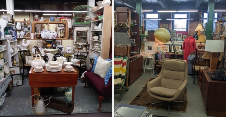 This Enormous Massachusetts Antique Store Has More Than 100 Dealers Filling An Old Mill