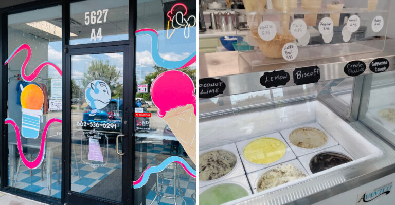 This Mississippi Ice Cream Shop Scoops House-Made Flavors Like Banana Pudding And Honey Lavender