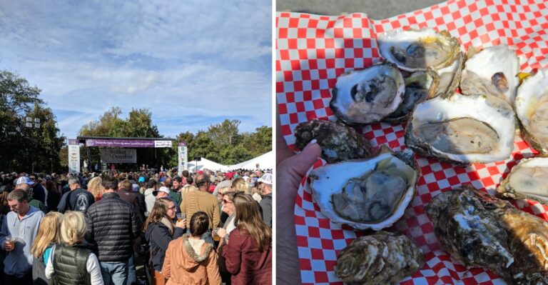 This Massachusetts Seaside Town Hosts A Massive Oyster Festival Every Fall