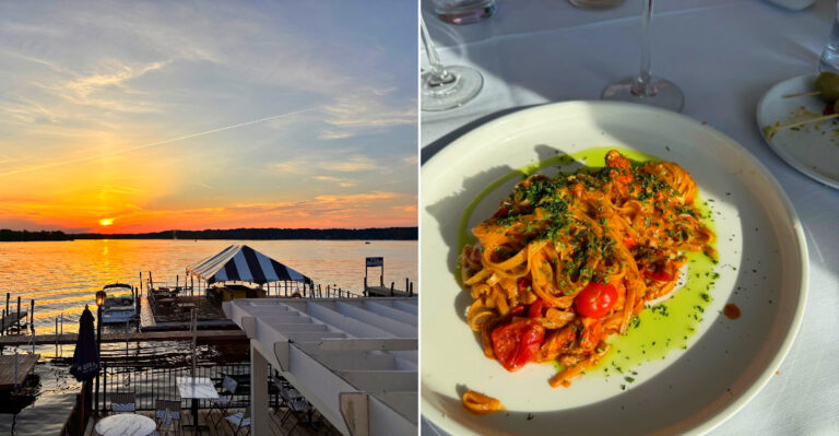 The New York Dining Deck Where Homemade Pasta Arrives Over The Water