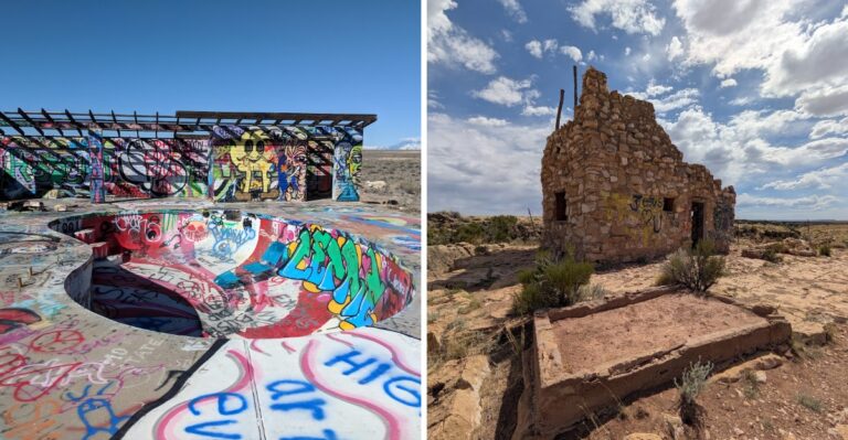 The Forgotten Arizona Ghost Town With Ruins So Massive You Can See Them From The Highway