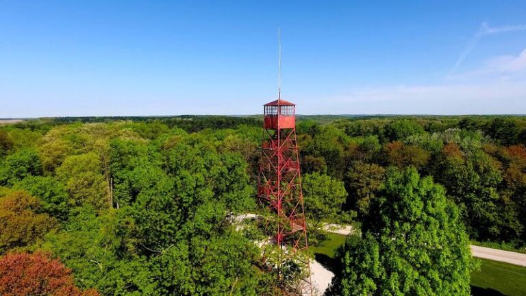 Climb 5 Ohio Observation Towers Where Fall Color Runs Out To The Horizon