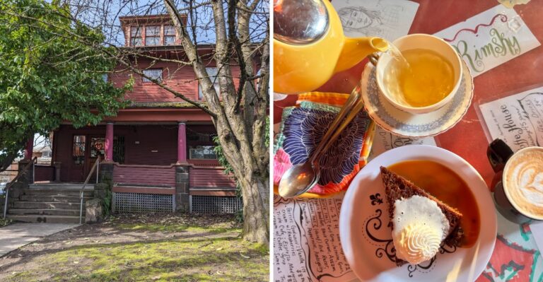 This Gorgeous Oregon Tea Room Has A Seriously Spooky Side After Dark