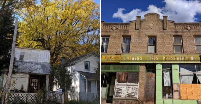 The Forgotten New York Ghost Town With Ruins So Massive You Can See Them From The Highway