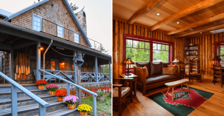 The Remote New York Lodge Where 12,000 Acres Of Woods Start At The Back Door