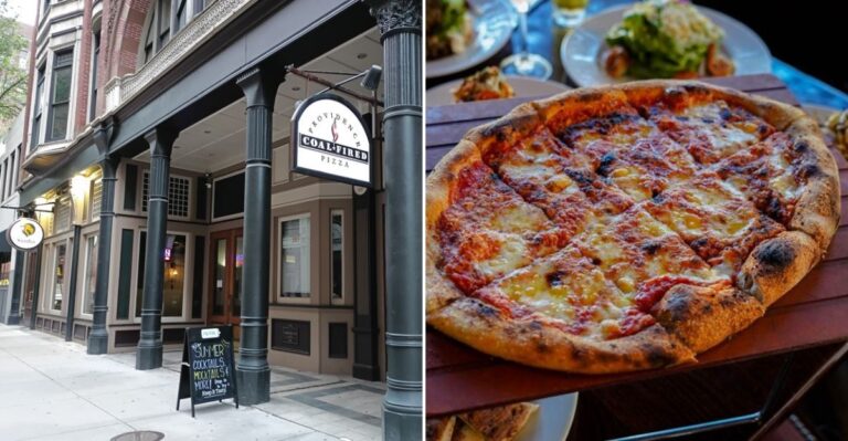 This Rhode Island Pizza Parlor Makes Coal-Fired Thin Crust Pizza That Keeps Locals Coming Back