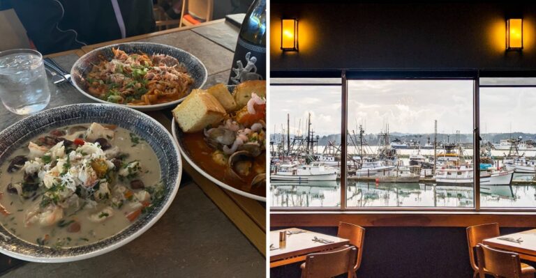This Oregon Waterfront Restaurant Is Known For Massive Plates Of Fresh Seafood