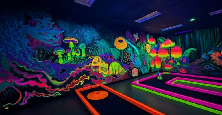 This Glow-In-The-Dark Mini-Golf Course In Wisconsin Is A Whimsical Adventure Like No Other