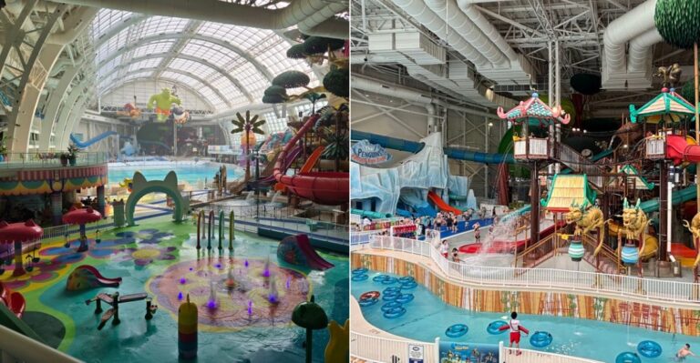 This Massive New Jersey Indoor Waterpark Has Thrilling Slides And Warm Pools For A Family Getaway