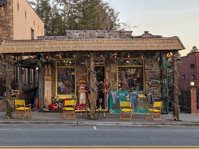 Main Street Shops With Mountain Charm