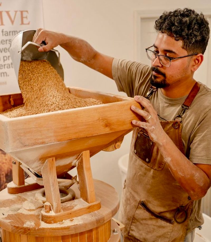 The Stone Mill Working Behind The Scenes