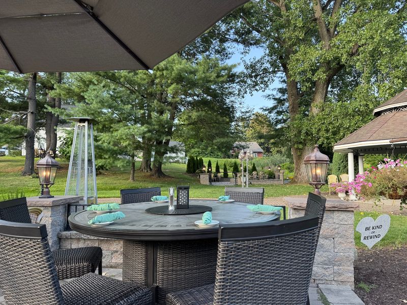 Patio Tables Under The Trees