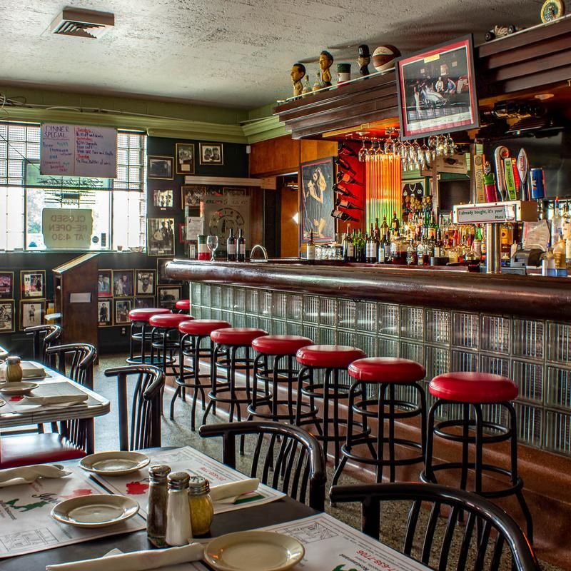 Red Checkered Tables And Old School Charm