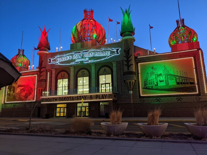 Glowing Domes After Dark