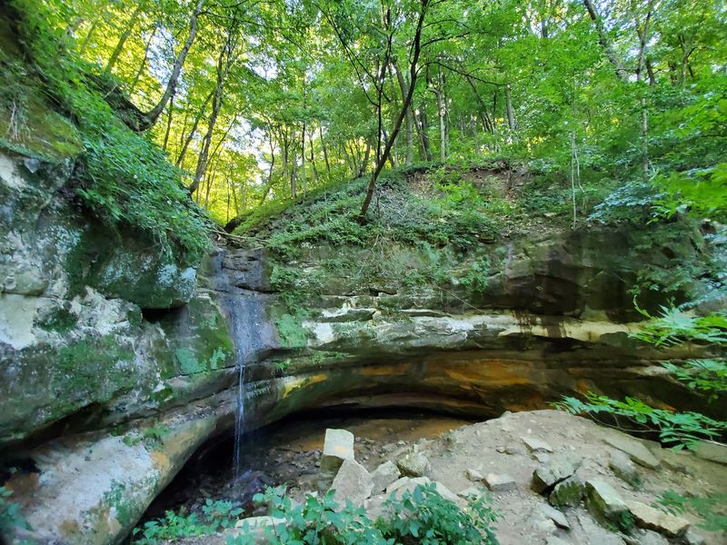 Walk Behind A Waterfall At Picture Rock Cave