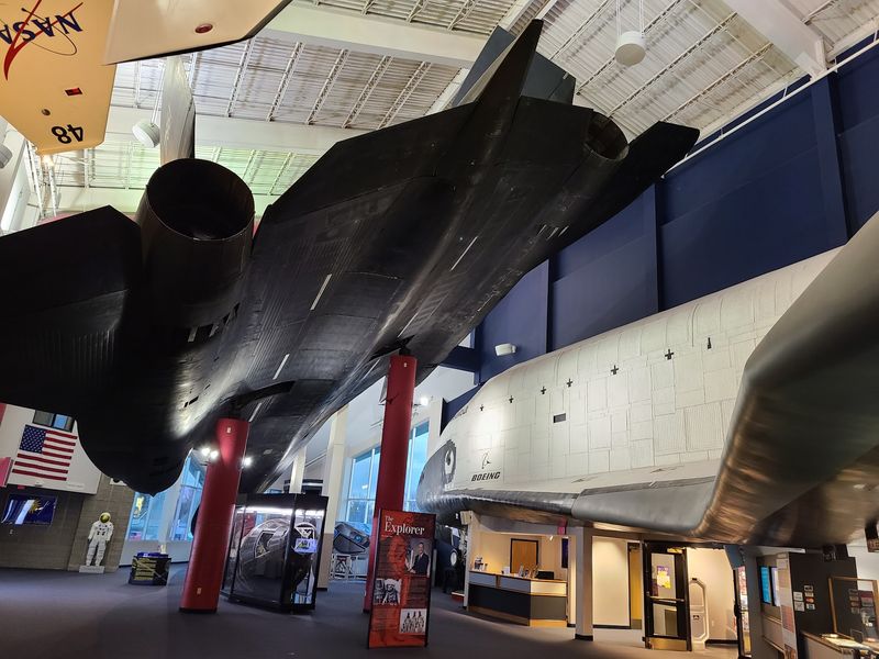 Good Luck Walking Past The Spy Plane Hanging Overhead