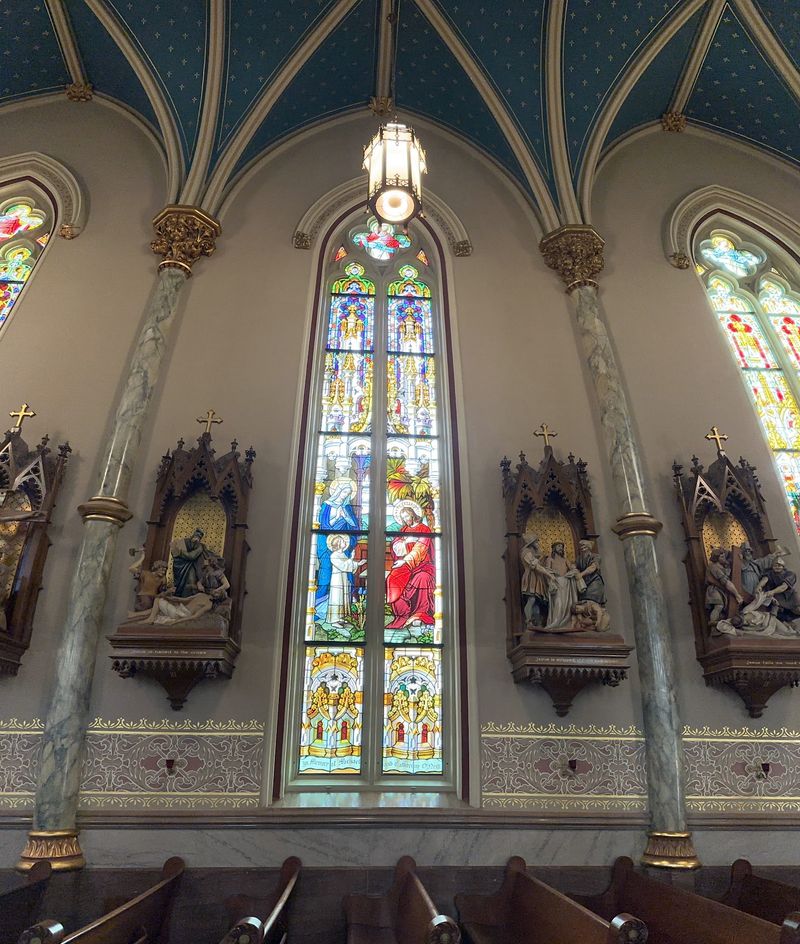 Stained Glass That Paints The Pews With Color