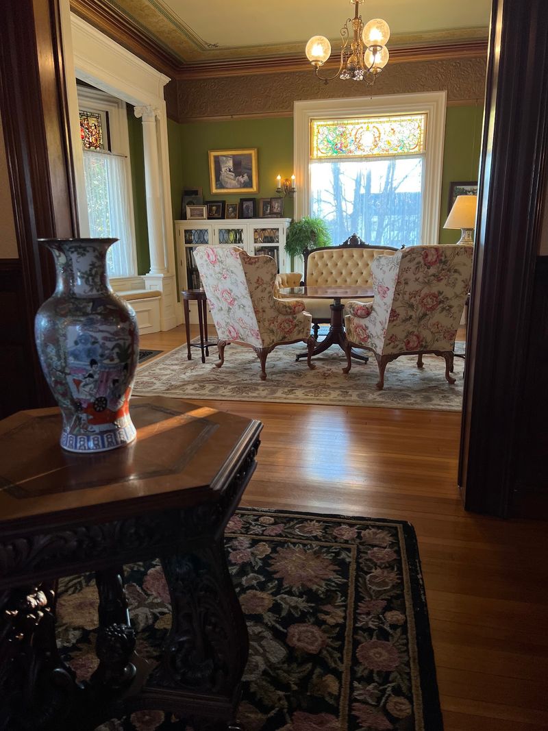 Stained Glass And Storybook Woodwork