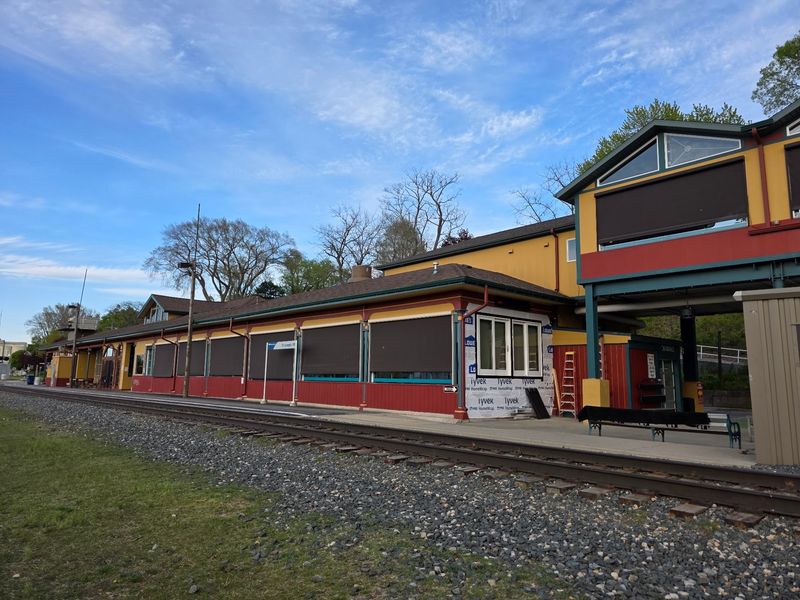 Trains Rumble By Just 14 Feet From Your Table