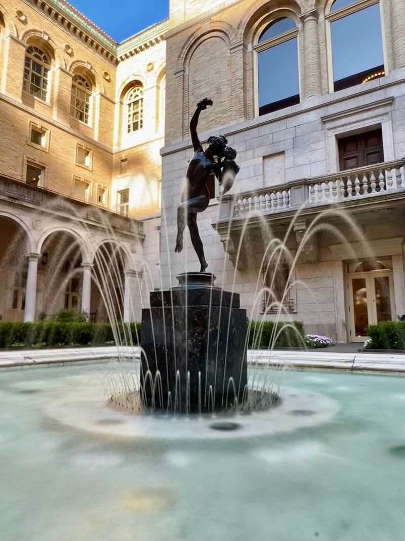 Fountain Hour In The Courtyard