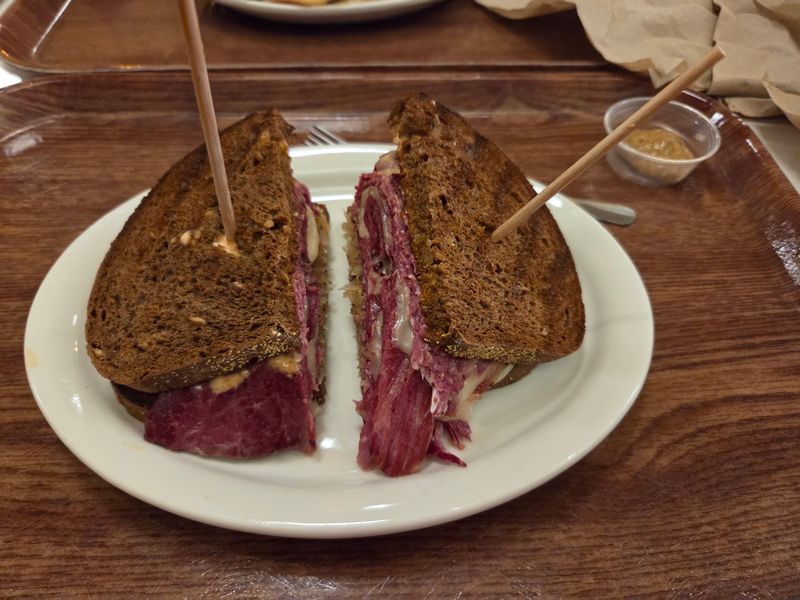 Sandwiches Stacked High At The Deli