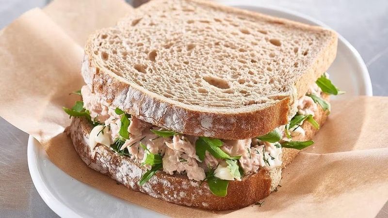 Salad Sandwiches With Homemade Heart