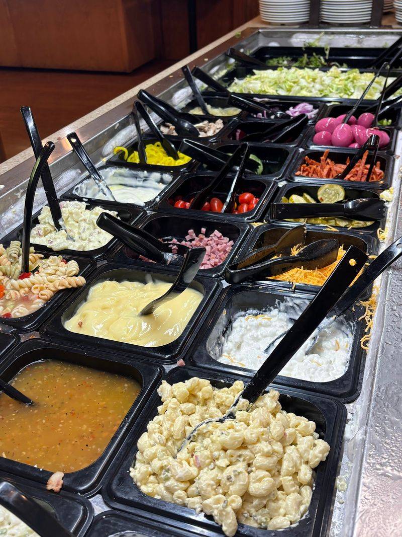 Salad Bar, Soups, and a Wall of Pies