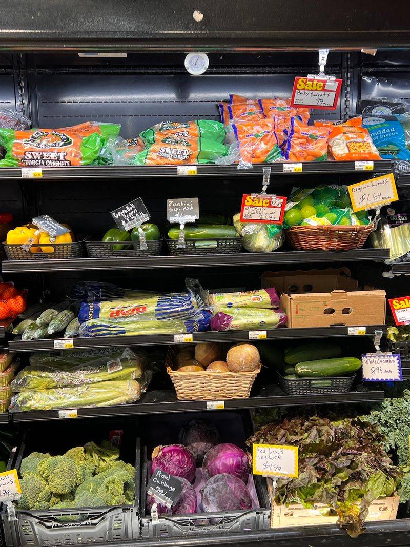 Fresh Produce And A Salad Station Keep Things Green