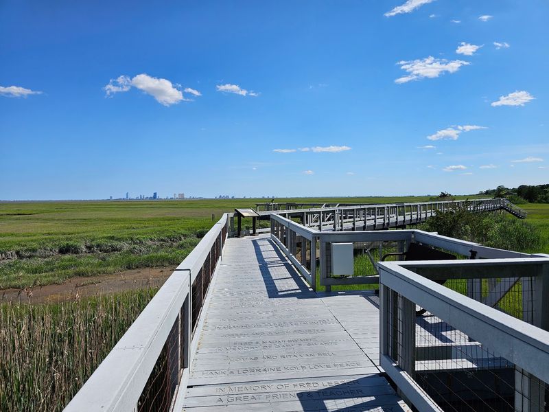 A Boardwalk With A Surprise Skyline View