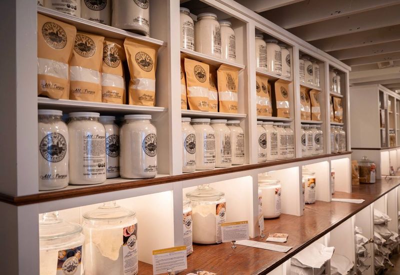 Pantry Shelves Packed With Farm Provisions
