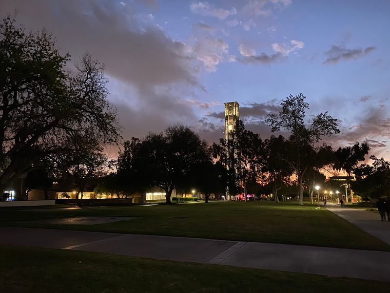 Look Up For The Bell Tower And The Big C