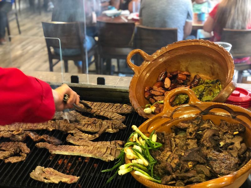 Grilled Carne Asada And Elotes Station