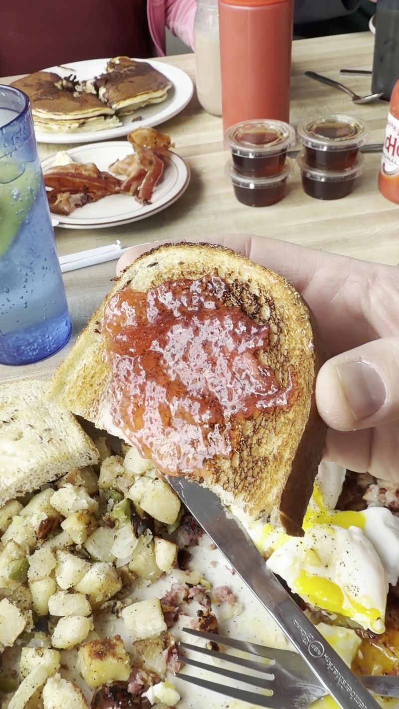 Homemade Bread And Jam On Every Table