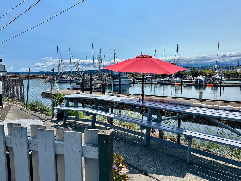 Outdoor Tables Facing The Marina
