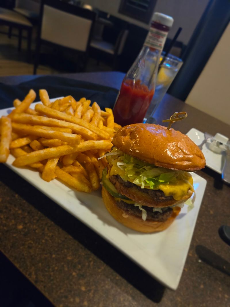 Pizza, Burgers, And A Menu With Range