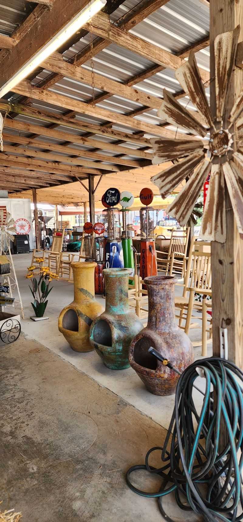 Yard Art, Rocking Chairs, And Porch Charm