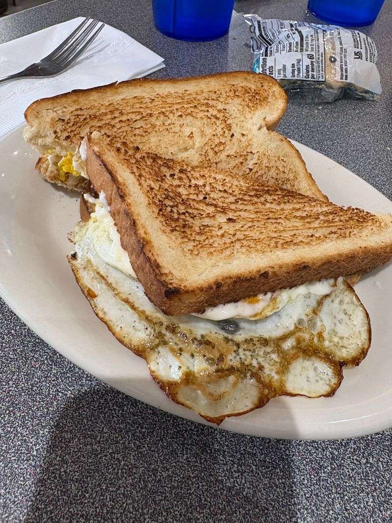 Breakfast That Includes Goetta And Chili Omelets
