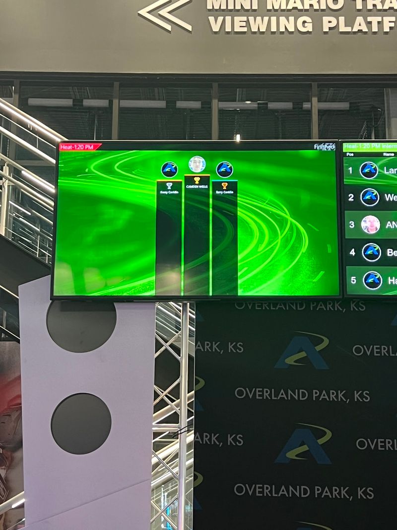 Your Lap Times Go Up On The Board For Everyone To See