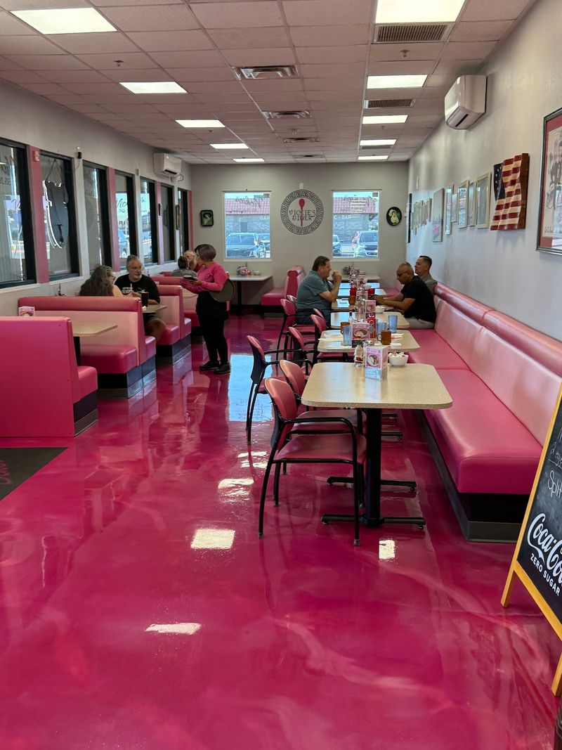 Cherry-Red Booths Make Every Meal Feel Like 1955